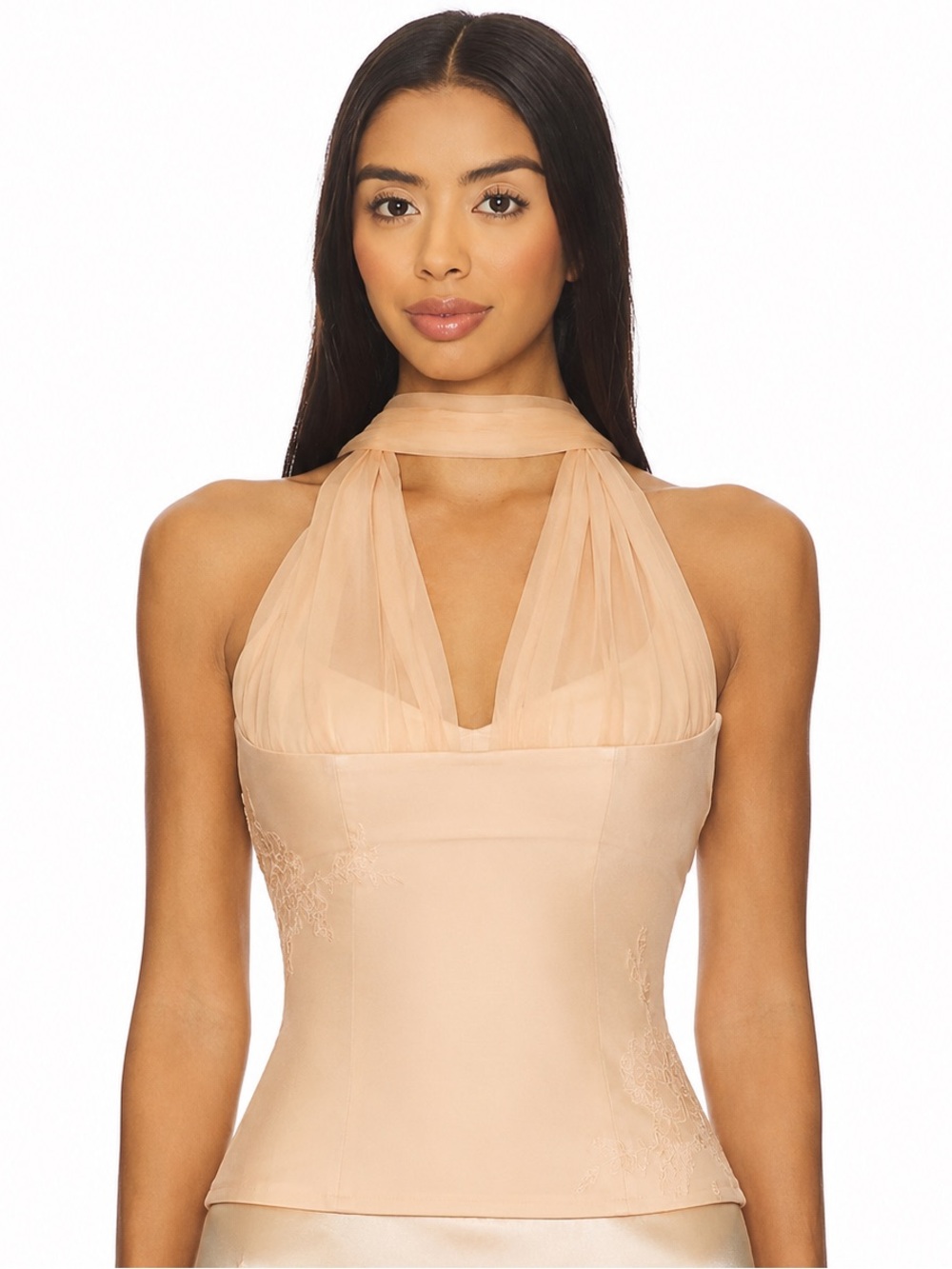 Mirror Palais Daydream Bustier Top in Honey